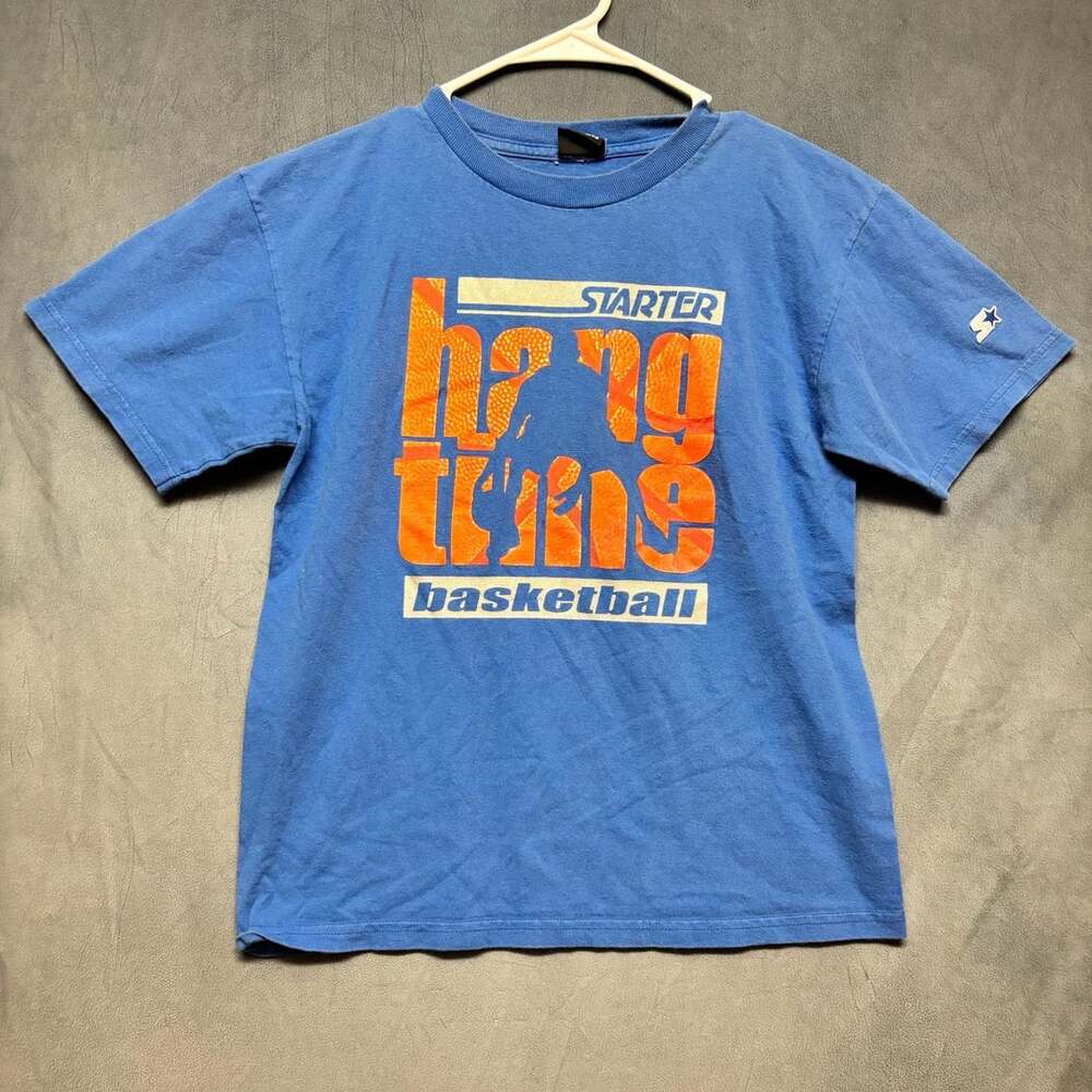 Vintage Starter Hang Time Basketball T-Shirt Youth Large Athletic